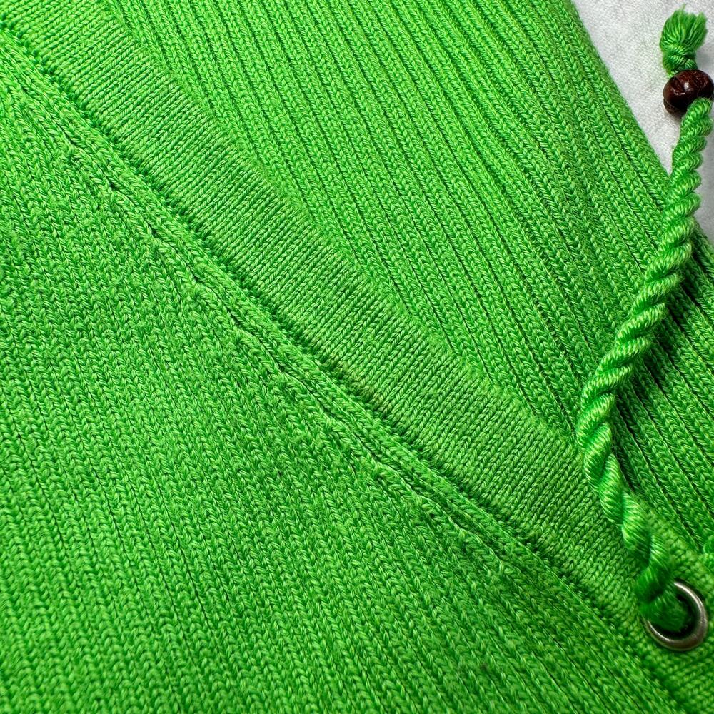 Lauren Ralph Lauren Sleeveless Top V-Neck Lime Green Women's Large Whimsy Y2K - Picture 16 of 16